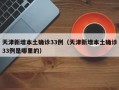 天津新增本土确诊33例（天津新增本土确诊33例是哪里的）