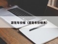 游览车价格（游览车价格表）