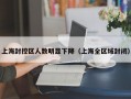 上海封控区人数明显下降（上海全区域封闭）