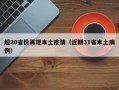 超20省份再现本土疫情（近期31省本土病例）