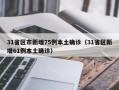 31省区市新增75例本土确诊（31省区新增61例本土确诊）